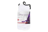 Silipos 1710 Flexi Diabetic Gel Crew Socks - Black, 9-11, Compression Socks with Cotton Stretch, Improves Blood Circulation. Socks and Insoles