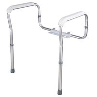 Instahibit Adjustable Toilet Medical Bathroom Safety Frame Rail Grab Bar Support Assist Elderly Senior Disabled Handicap
