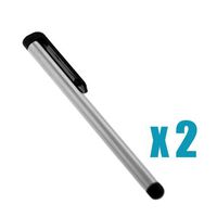 GTMax Silver Touch Screen Stylus Pen - 2 Pack for Dell Streak 7