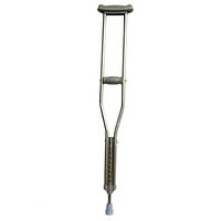 Crutches, Stainless Steel Underarms Adjustable Height Nine-Position Telescopic Medical Crutch, Suitable for Elderly Young People and Disabled People,Singleturnlarge