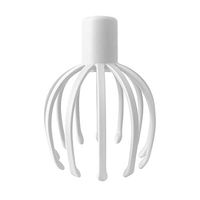 TXqueen Scalp Massager, Vibration Head Massager for Stress Relaxation, Hair Stimulation, Massaging Face, Neck, Back &Legs,White