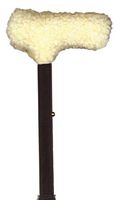 Fleece Curved Handle Cane Grip Cover