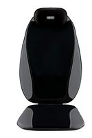 Shiatsu Pro Plus Heated Massage Cushion | Heated Vibrating Pad, Dual-Kneading Shiatsu Massager | Back, Shoulder, Thigh & Neck Massager, Fits Most Chairs | HoMedics