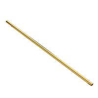 Trenton Reusable Stainless Steel Drinking Straws Straight Luxury Gold