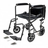 E&J Steel Transport Chair - 19" Silver Vein - EJ796-1