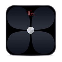 Tempered Glass Scales, Night Vision Backlit Display, Home Bluetooth Smart Electronic Scales CQOZ (Color : A)