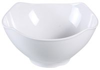 Yanco CAT-3613 Catering 5.5 qt Bowl, 12.5" Length, 12.5" Width, 5.25" Height, Melamine, White Color, Pack of 6