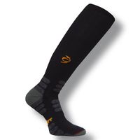 Worksox Work on Your Feet OTC Graduated Compression DryStat Odor Resistant Socks TWS1000, Black, Small