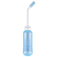 Papamsy 560ml Bidet Bottle Bidets Sprayer Handheld Portable Personal Cleansing Use for Bathroom Travel Home Business Trip - Light Blue