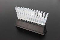 Eye Drops Vial Holder for Single-use Disposable Eye Drops & Storage, Holds 14 Single-Use Disposable vials - Compatible with All Brands: Systane, Refresh, TharaTear, Visine, Blink - Znet3D (Black)