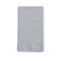 Creative Converting Touch of Color 100 Count 2-Ply Paper Dinner Napkins, Shimmering Silver - 273281