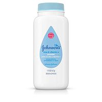 Johnson’s Baby Powder with Naturally Derived Cornstarch Aloe & Vitamin E, Hypoallergenic, 1.5 oz Trial Size - Pack of 24