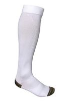 Total Vein Systems BOOST Individual Recreational 15-20 mmHg Athletic Compression Therapy Socks, 1 pair, White / White, Size C