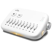 SIMBR White Noise Sound Machine, Brand New Mixable Sounds Design with Swicthable Night Light, Sleep Timer, Rechargeable Battery, HiFi Soothing Sound by Dual High Quality Speaker