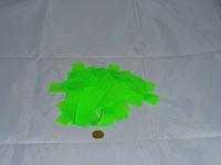 Metallic Confetti Rectangle (Neon Green)