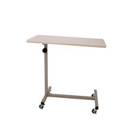 Adjustable Overbed Table or Laptop Bedside Table with Wheels,Portable Laptop Rolling Stand Desk for Hospital Home and Office Use