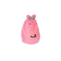 SUPVOX Hot Water Bottle Cute hot Water Bag with Plush Stuffed Animal Cover (Rosy)