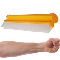 Dual Silicon Blades, T-bar Cleaning Water Squeegee Blades for Cars, Trucks and Vans, Longer (12" inch)