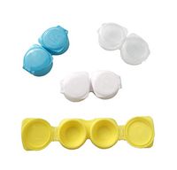 100-Pack Flip-Top Contact Lens Tight Lid Case Holder Storage Box Container Assorted Colors