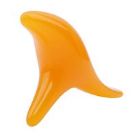 YouCY Triangle Bird Meridian Brush Scraping Instrument Foot Massager Point Stick Beeswax Resin Manual Feet Body Head Relax Massage Beauty Health Tools,Orange
