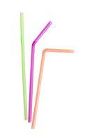 Evriholder Flexi-Strawz Disposable Straws for Drinking, Flexible Straws for Parties, Straws for Kids and Adults Neon, 100-Pack, Set of 3