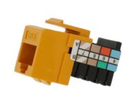 Leviton 41108-RY5 Category 5 QuickPort Connector, CAT 5, Yellow