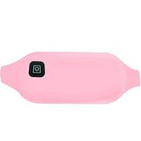 WYKDL Portable Heating Pad Plus Massage for Cramps Lower Back Stomach Pain Relief | USB Graphene Warming Waist Belt with 3 Gear Settings Washable for Men and Women