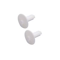 C&E CNE77681 RG6 Feed Through Bushing with Ground and Messanger Knock Outs, Clear, 2-Pack