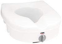 Carex E-Z Lock Raised Toilet Seat Without Handles