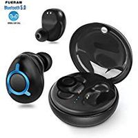 FUERAN Wireless Headphones, Bluetooth Earbuds Stereo Earpieces with 2 Built-in Mic Earphone for iPhone X 8 8plus 7 7plus 6S Samsung Galaxy S7 S8 iOS and Android Smart Phones