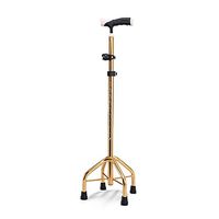 Crutches Adjustable Aluminum Four-Legged Cane Lightweight Non-Slip Senior Citizens Mobility Walker with LED Light for People with Limited Mobility Maximum Weight 180 kg