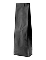 BAP 16 oz Matte Black Side Gusseted Bag with Valve for Coffee (100 pcs)