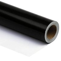 RUSPEPA Black Wrapping Paper Solid Color for Wedding, Birthday, Shower, Congrats, and Holiday Gifts - 30 Inch x 32.8 Feet