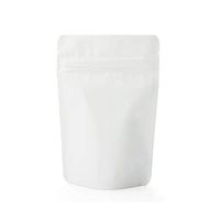 2 oz, 4"x6" Airtight Zipper Stand up Pouch, Barrier Bag - Heat Seal-able Zip Lock (Matte White) pack of 100