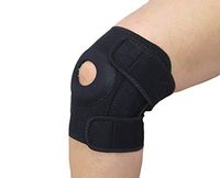 Bio-Knee Support Brace- Adjustable Fit for Left or Right Knee, Open Patella Compression Sleeve for Pain, Sprains, Strains, Sports Injury, Surgery