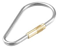 Lucky Line Anodized Oval Key Ring; 1 per Pack, Color May Vary (73701)