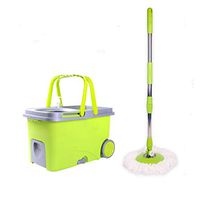 Hands-free Household Wet And Dry Mop Bucket Lazy Mop, Telescopic Rod, Mop Bucket Size: 49.5x32x30cm