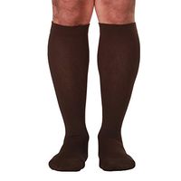 Made in The USA - Medical Compression Socks for Men, Firm Graduated Support Socks 20-30mmHg - Closed Toe - 1 Pair - Absolute Support, SKU: A104BR3 (Brown, Large) – Helps with Poor Circulation, Edema