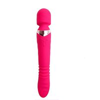 ZYYSQ Multi-Function 7 Frequency Vibration, USB Charging Automatic Heating, Telescopic Rotating Female Personal Massage Stick ZYYSQ