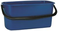 Impact 6250 High Density Polyethylene Window Washing Bucket, 6 Gallon Capacity, 11-3/4" Width x 10" Height, Blue/Black (Case of 3)