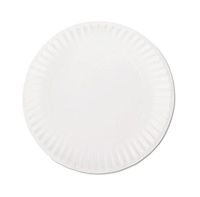 SafePro 6PP, 6-Inch White Round Lightweight Paper Plates, Take Out Catering Food Disposable Dinner Plates (100)