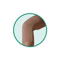 Helastic Knee Brace Seamless - Open Patella, Beige, Size 6, XXLarge, Compression 30-40 mmHg, Model