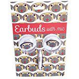 Gabba Goods Pug Novelty Earbuds with Mic
