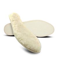 Thickened Wool Insoles Winter Thermal Imitation Cashmere Sheepskin Fur Shoes White 7.5