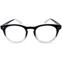Brooklyn Bifocal Reading Glasses (Black & Clear, 2.25)