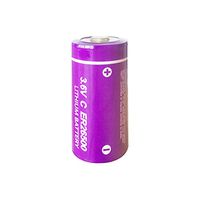 3.6V C Size ER 26500 9000mAh Li-SOCl2 Battery with Button Top (1pc)