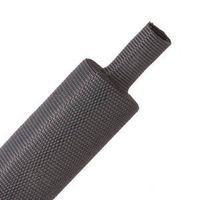 H2F1.58BK 2-1 Woven Fabric Heatshrink Tubing 1.575" Black 100 ft spool
