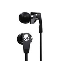 Skullcandy Strum Maximum Comfort Earbud with Universal In-Line Microphone and Remote, Supreme Sound Acoustics, Flexible Design To Match All Ears, Tug and Pull Resistant, Street/Black