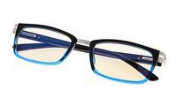 Computer Reading Glasses Blue Light Blocking and UV Protection Readers Glasses for Women Men Black Blue Frame +1.0