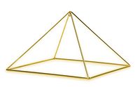 Finest Quality 51 Degree 9" 24k Gold-plated Copper Meditation Pyramid for Healing